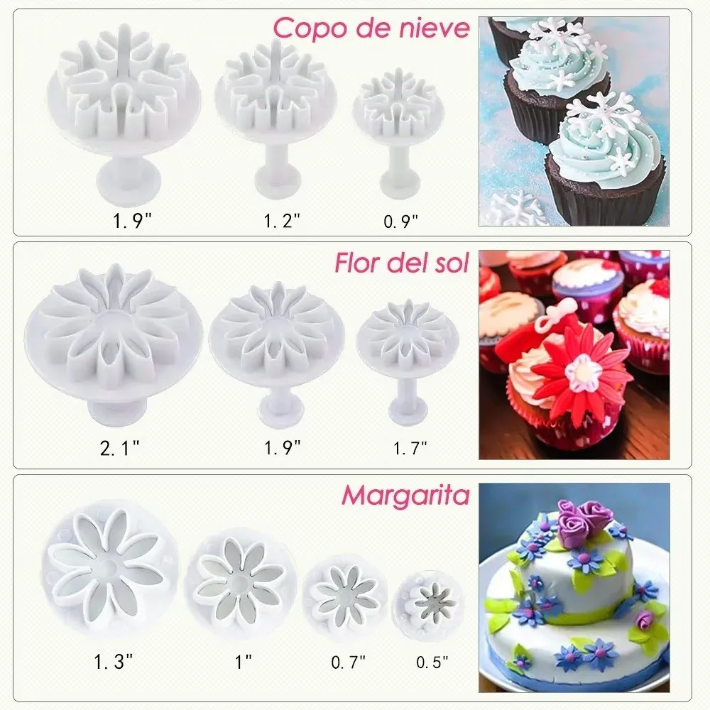 Foto 4 pulgar | Set 100 Cortadores de Marcadores/ Moldes/ Letras para Fondant y Galleta Malubero Multicolor