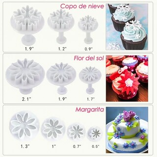 Foto 3 | Set 100 Cortadores de Marcadores/ Moldes/ Letras para Fondant y Galleta Malubero Multicolor