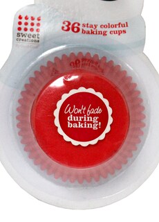Foto 2 | Papel para Cupcake Sweet Creations color Rojo 36 Pzs