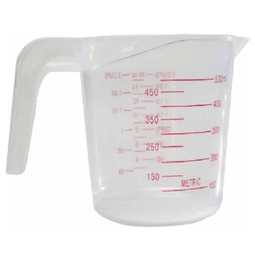 Jarra Medidora Aleissi 700147 para Repostería y Cocina Transparente 500 Ml