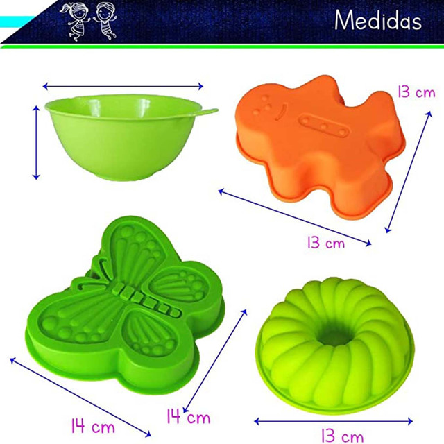 Foto 3 pulgar | Utensilios para Repostería de Silicona 18 Pzs