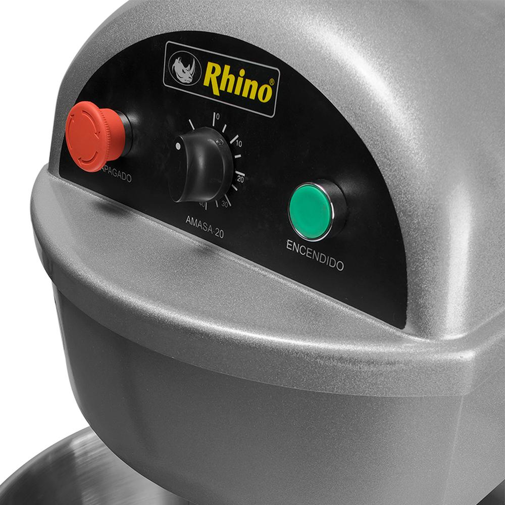 Foto 4 pulgar | Amasadora Industrial Rhino AMASA-20 color Plata 20 L