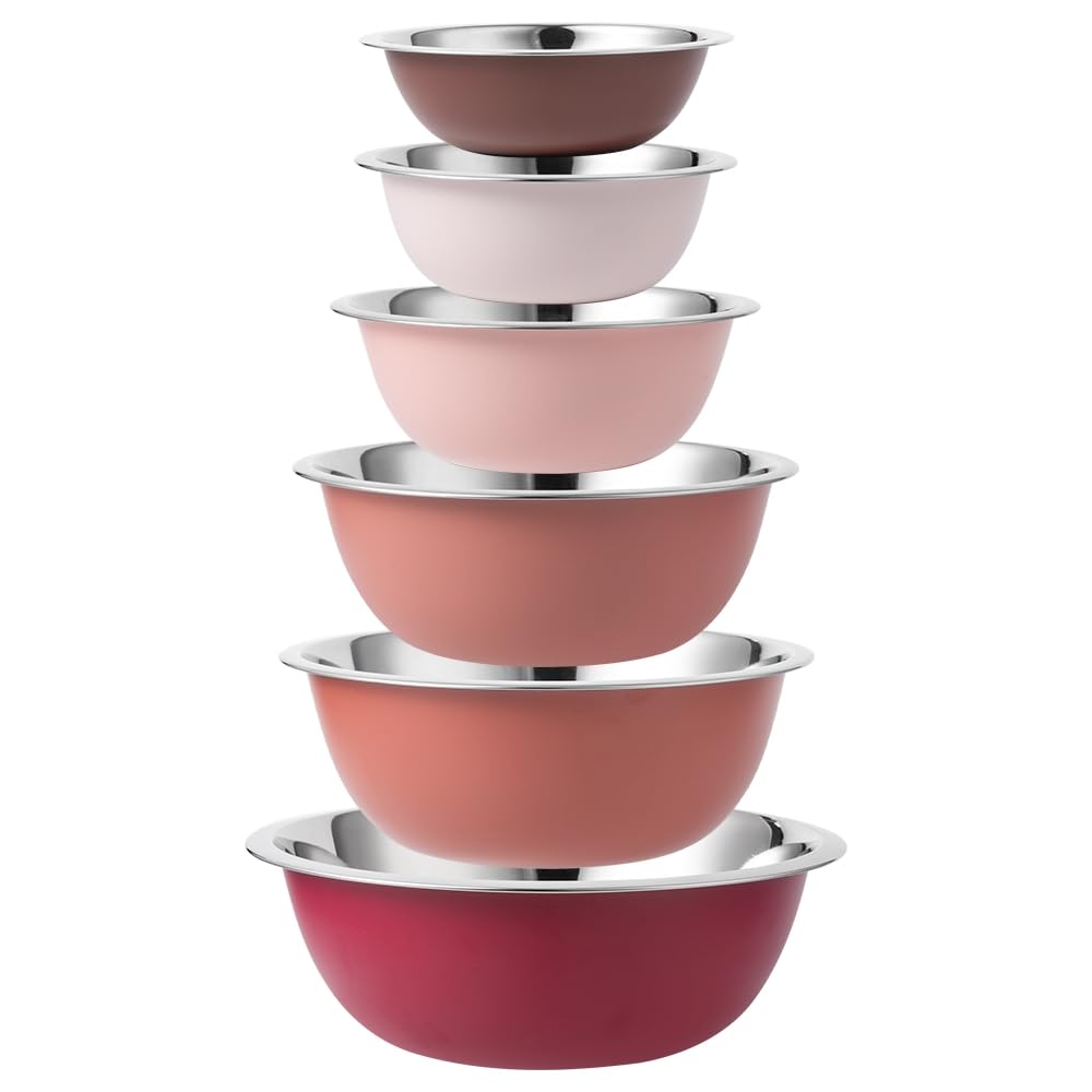 Foto 1 | Juego De 6 Cuencos Para Mezclar Cook With Color De Acero Inoxidable - Venta Internacional.