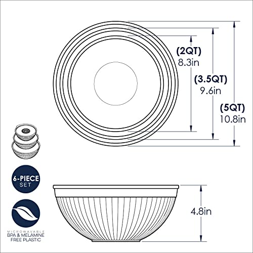 Foto 5 | Juego De Cuencos Para Mezclar Nordic Ware Prep And Serve, 6 Piezas - Venta Internacional.