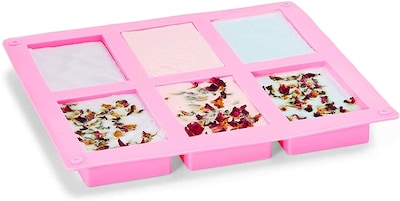 Foto 4 | Bandeja De Silicona Para Hornear Jieyou Rectangular Con 24 Rejillas Para Jabón, 4 Unidades - Venta Internacional.