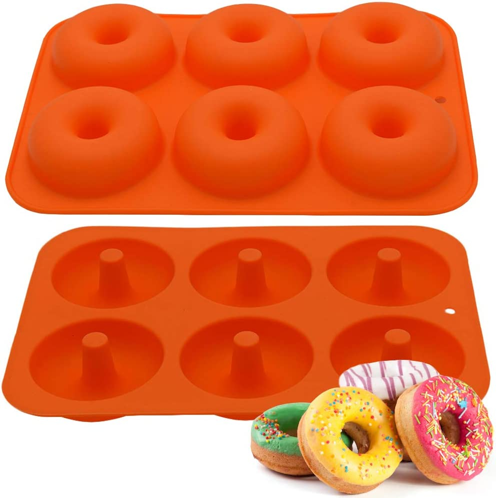 Foto 4 pulgar | Molde De Silicona Para Rosquillas Jieyou, Bandeja Antiadherente Para Hornear Con 6 Cavidades - Venta Internacional.