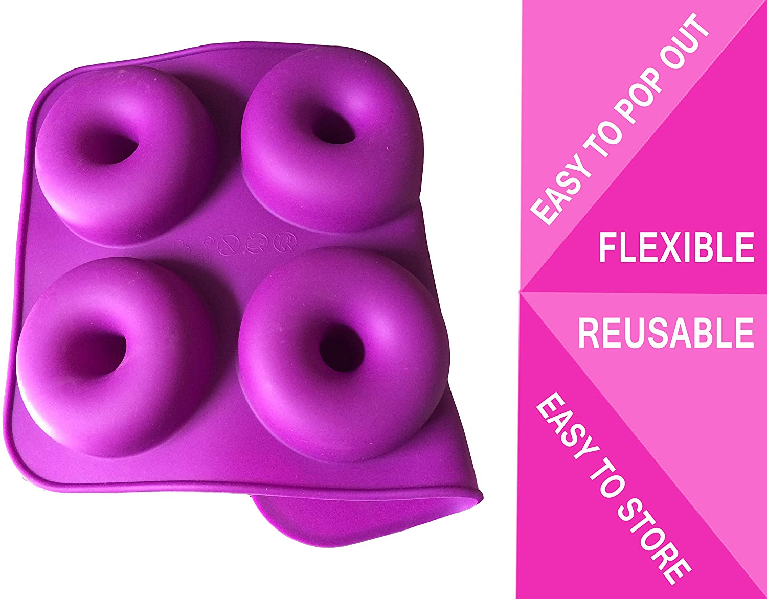 Foto 7 pulgar | Molde De Silicona Para Rosquillas Jieyou, Bandeja Antiadherente Para Hornear Con 6 Cavidades - Venta Internacional.