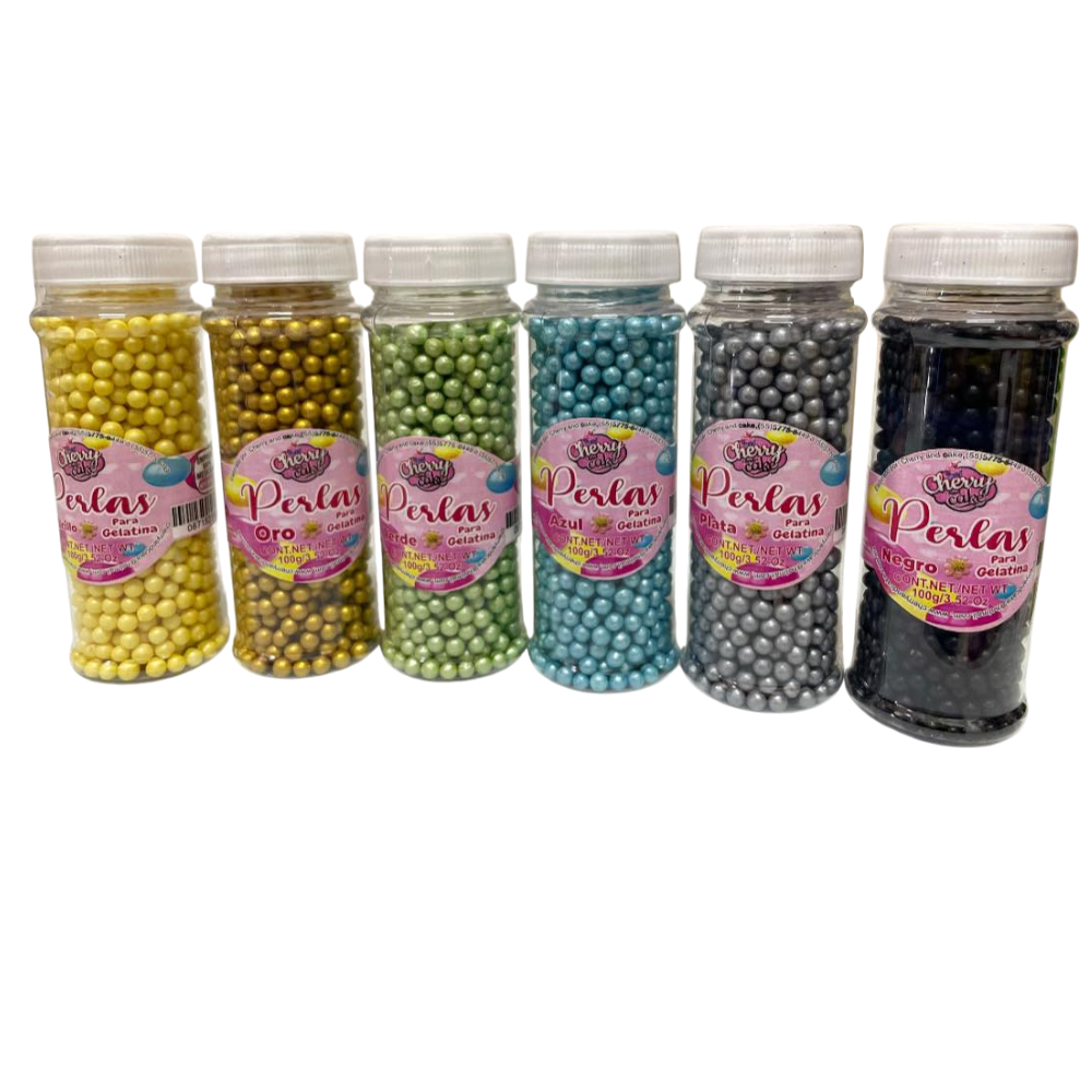 Foto 3 pulgar | Perlas Para Gelatina De 100 Gr Con  8  Pz Colores Varios