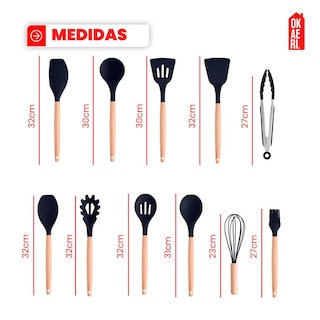 Foto 4 | Set de Utensilios Okaeri Silicona Rosa 19 Piezas