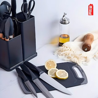 Foto 8 | Set de Utensilios Okaeri Silicona Rosa 19 Piezas