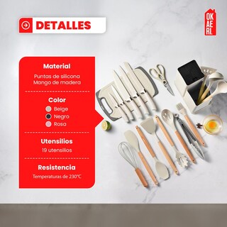 Foto 2 | Set de Utensilios Okaeri 19 Piezas