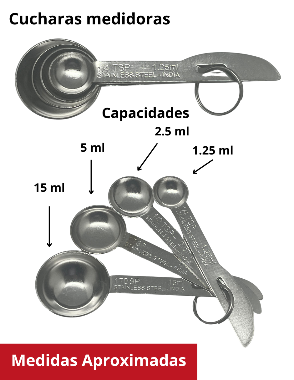 Foto 4 pulgar | Set de 8 Cucharas y Tazas Medidoras de Acero Inoxidable Royal Haus