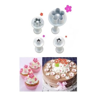 Foto 1 | Juego De 4 Moldes Para Cortar Fondant Con Expulsor Para Flores De Fondant - Venta Internacional.