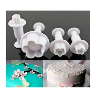 Foto 5 | Juego De 4 Moldes Para Cortar Fondant Con Expulsor Para Flores De Fondant - Venta Internacional.
