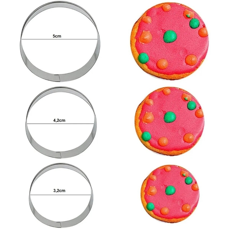 Foto 6 pulgar | Cortadores De Galletas, 12 Moldes De Acero Inoxidable Para Galletas - Venta Internacional.