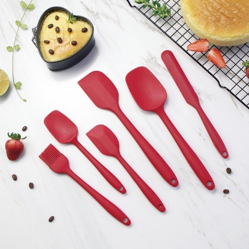 Foto 4 pulgar | Set de Espátulas Silicona Antiadherente 6 Unidades - Venta Internacional