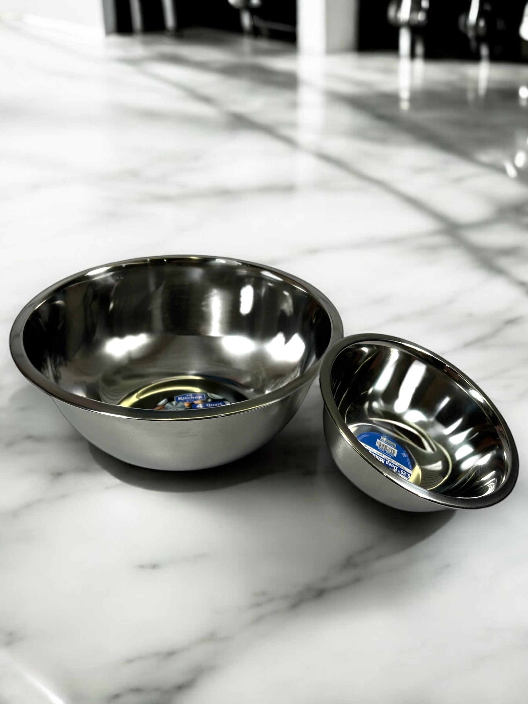 Foto 4 | Set De 2 Bowls Acero Inoxidable Cocinar Batir Servir