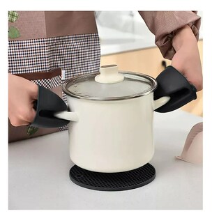 Foto 5 | Guantes de Silicon para Cocina 6 Piezas Negro