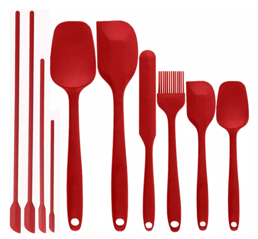 Foto 1 | Set 10 Utensilios Xtellar De Cocina De Silicona Rojos