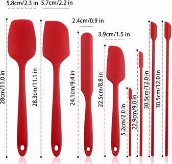 Foto 4 | Set 10 Utensilios Xtellar De Cocina De Silicona Rojos