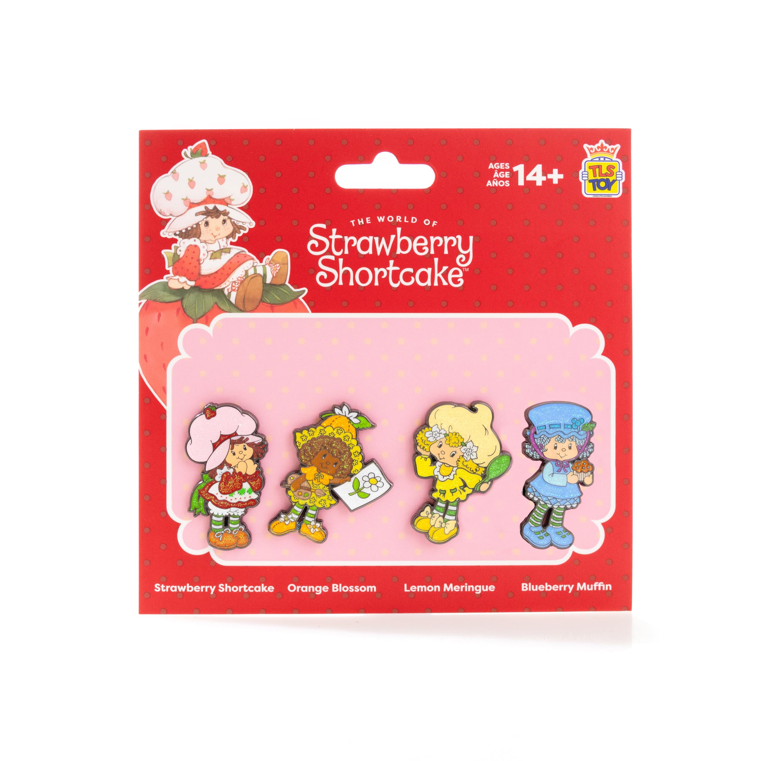 Set De Alfileres The Loyal Subjects Strawberry Shortcake, Paquete De 4 Unidades Sdcc 2024 - Venta Internacional.
