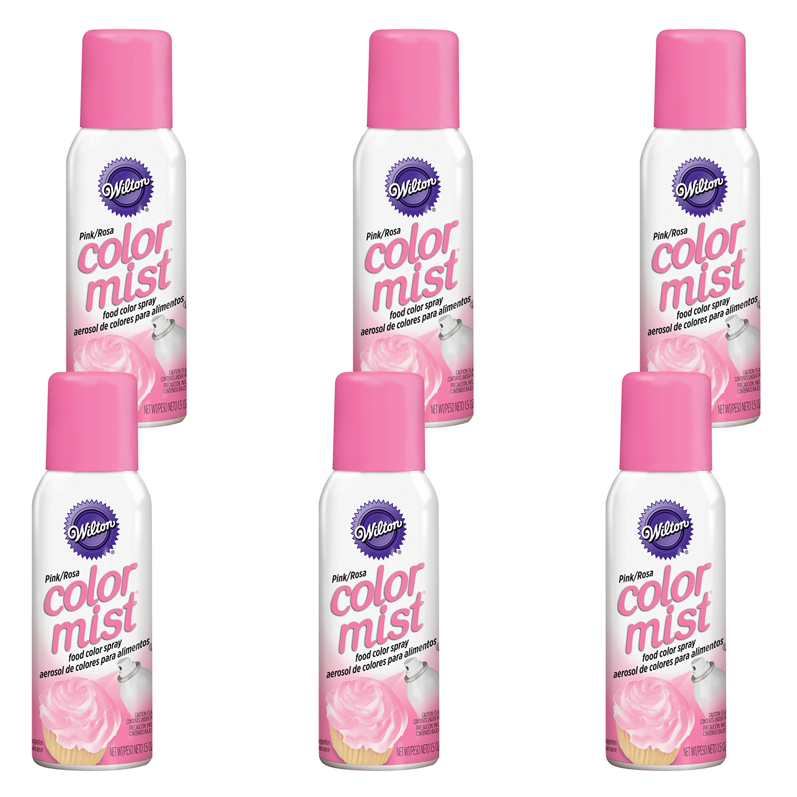 Spray Colorante Para Alimentos Wilton Pink Color Mist, 42 G (paquete De 6) - Venta Internacional.