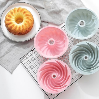 Foto 4 | Moldes Para Tartas De Silicona, 4 Unidades, 15 Cm, Antiadherentes, Huoguo - Venta Internacional.