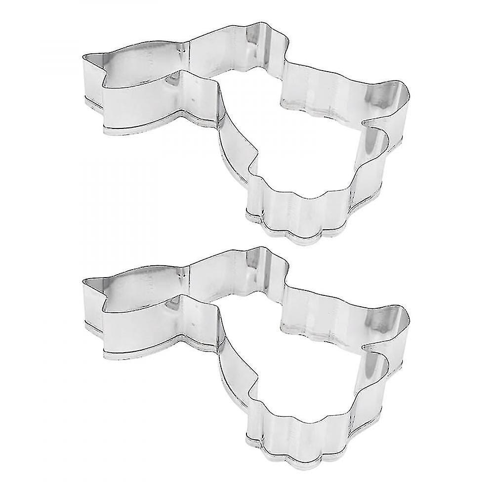 Foto 2 pulgar | Juego De Utensilios De Cocina Huoguo, Molde Troquelado De Acero Inoxidable, 2 Piezas - Venta Internacional.