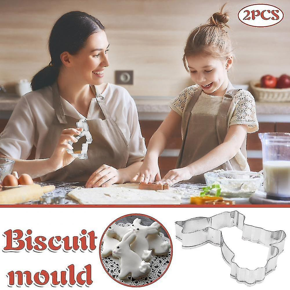 Foto 3 pulgar | Juego De Utensilios De Cocina Huoguo, Molde Troquelado De Acero Inoxidable, 2 Piezas - Venta Internacional.