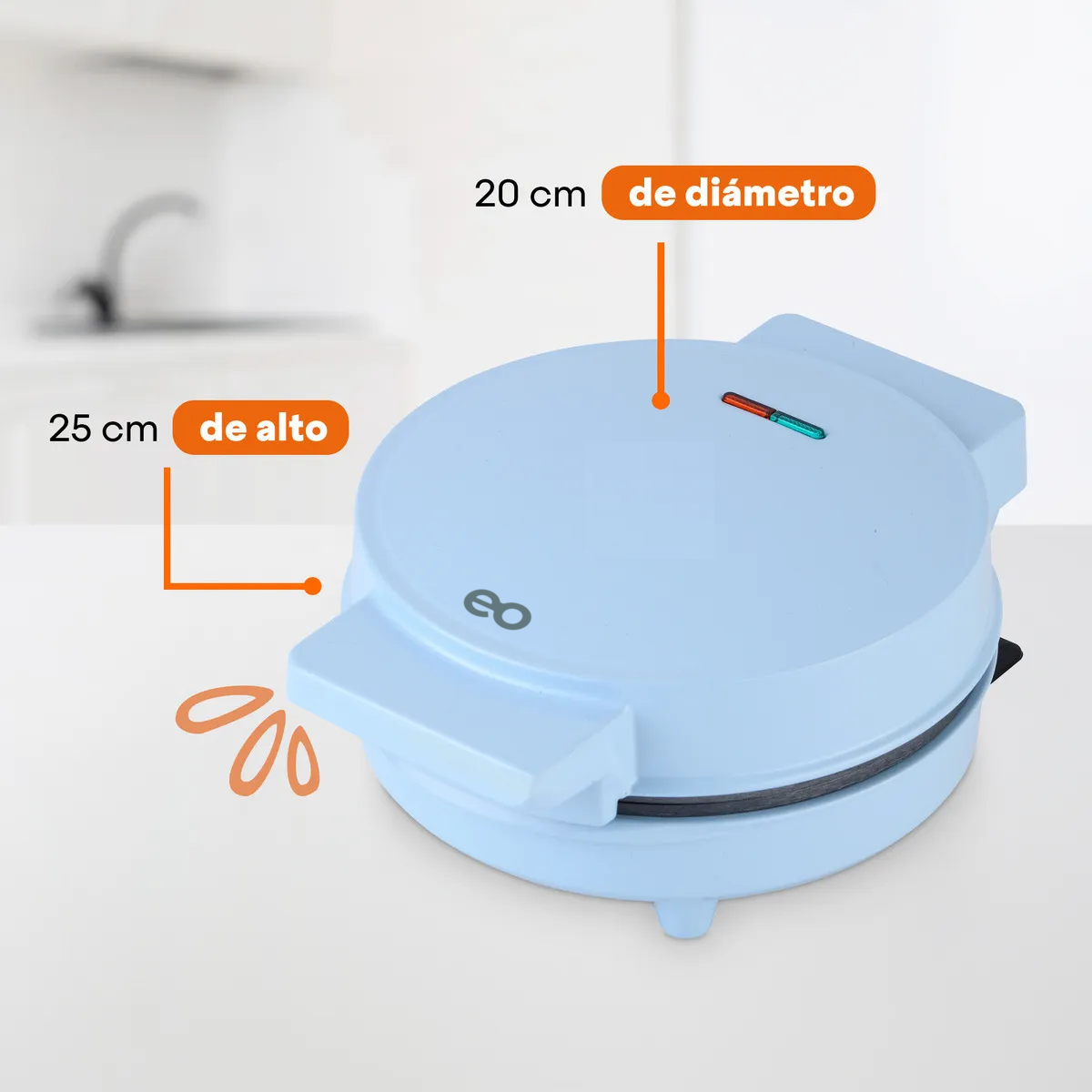 Foto 3 | Máquina De Donas 7 Mini Donas Eo Safe Imports Esi-19182 Azul