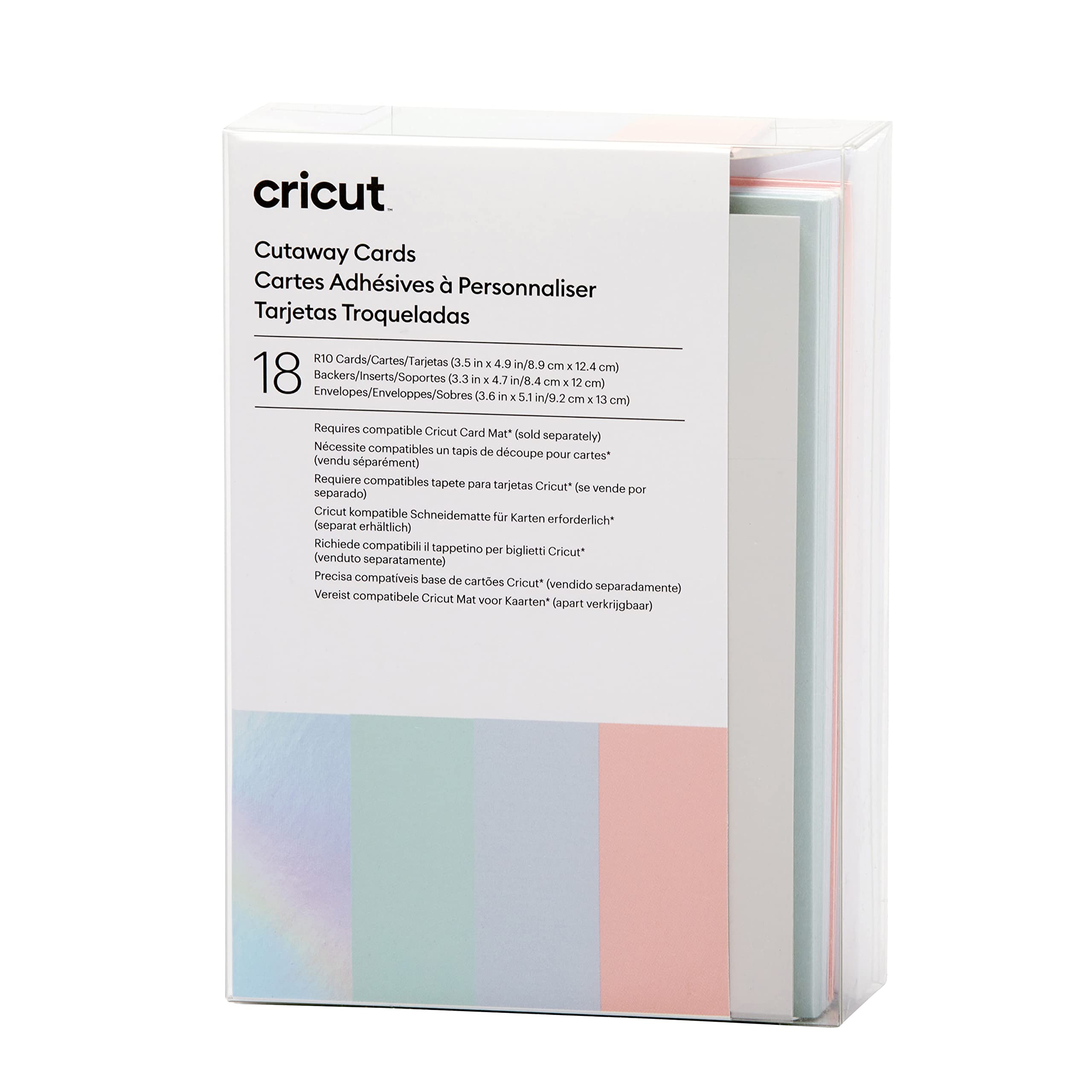 Foto 2 pulgar | Cutaway Cards Cricut Pastel Sampler R10 Con Adhesivo (18 Unidades) - Venta Internacional.