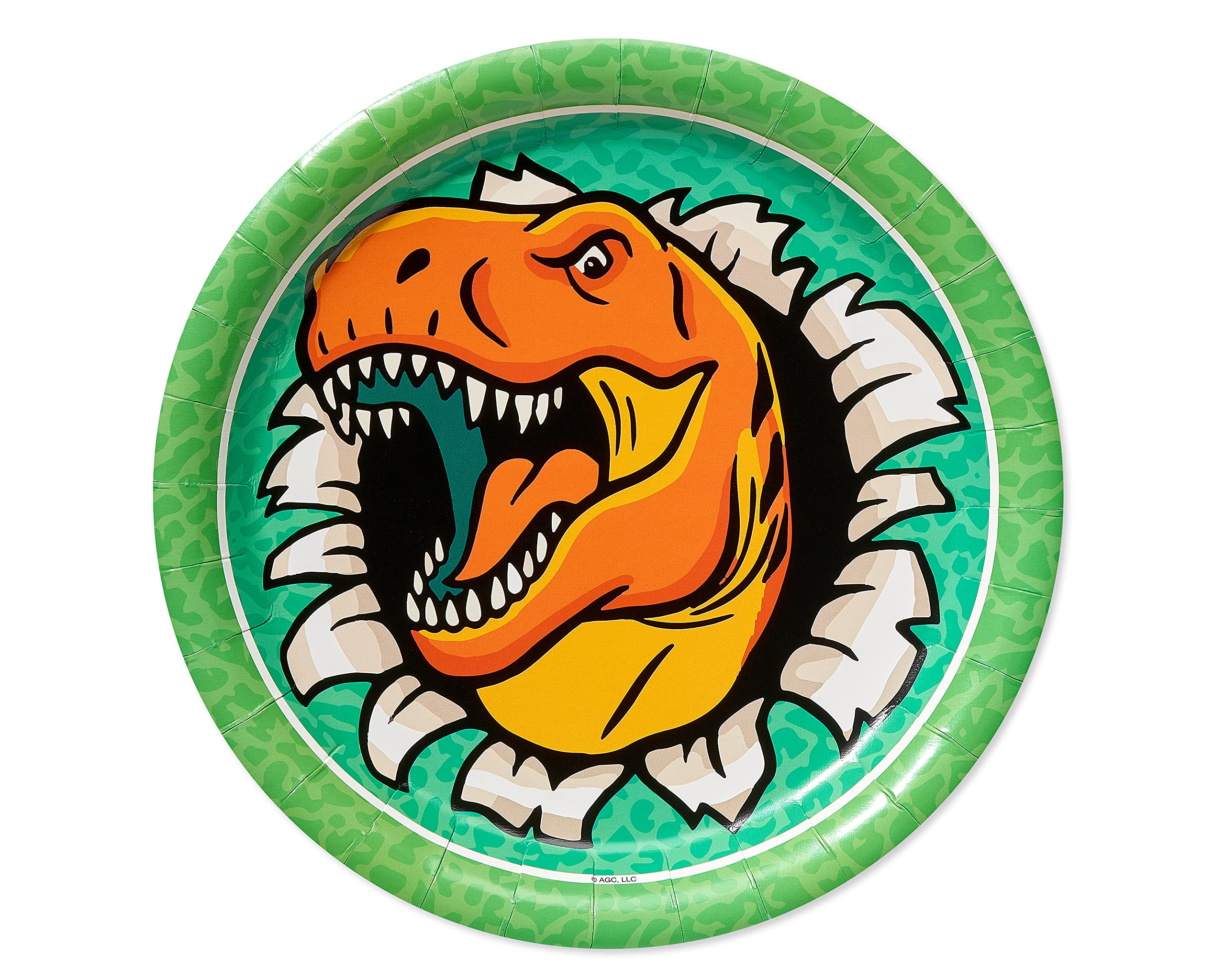 Foto 1 | Platos Llanos Con Diseño De Dinosaurio American Greetings, 36 Unidades - Venta Internacional.