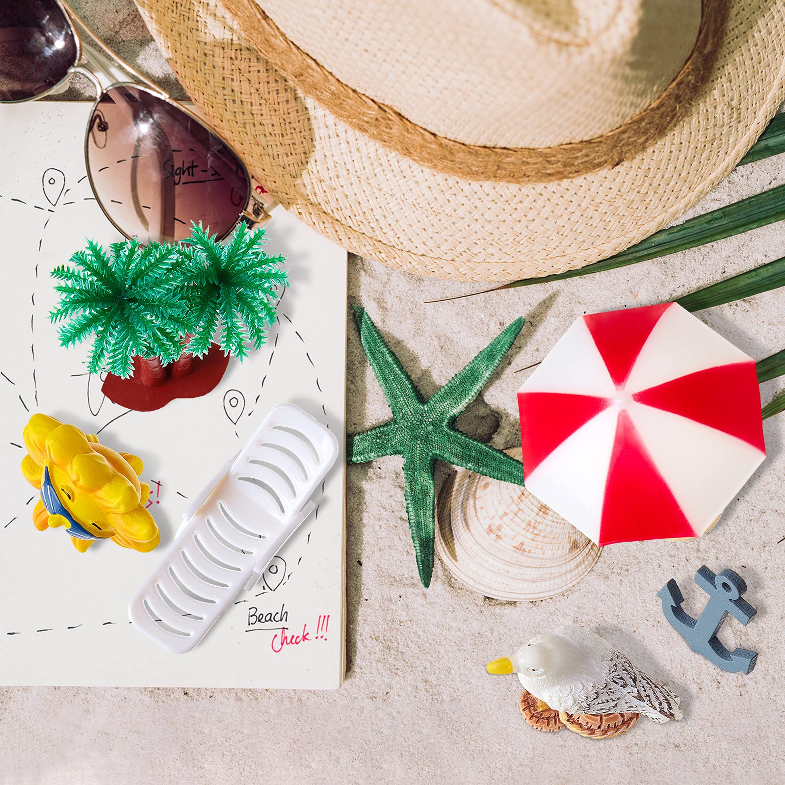 Foto 6 | Decoración Para Tartas Con Temática Hawaiana De Skylety, 24 Piezas - Venta Internacional.