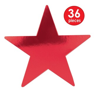 Foto 2 | Cut Outs Beistle Red Star, 36 Piezas De Papel, 23 Cm, Fiesta De Navidad - Venta Internacional.