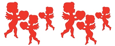 Foto 1 | Cutouts Beistle Cupid Impreso, Paquete De 6 Piezas - Venta Internacional.
