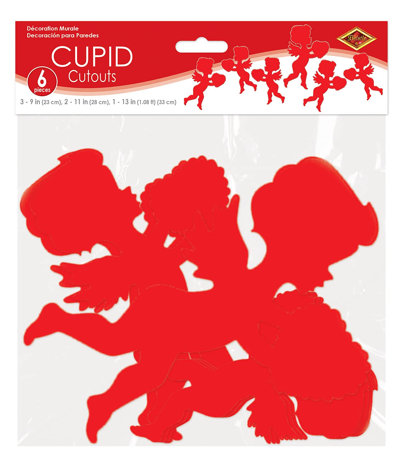 Foto 6 pulgar | Cutouts Beistle Cupid Impreso, Paquete De 6 Piezas - Venta Internacional.