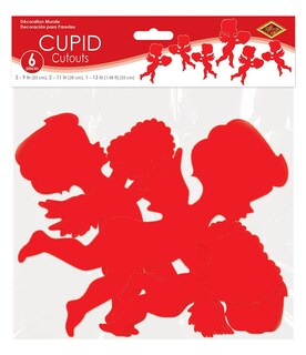 Foto 5 | Cutouts Beistle Cupid Impreso, Paquete De 6 Piezas - Venta Internacional.