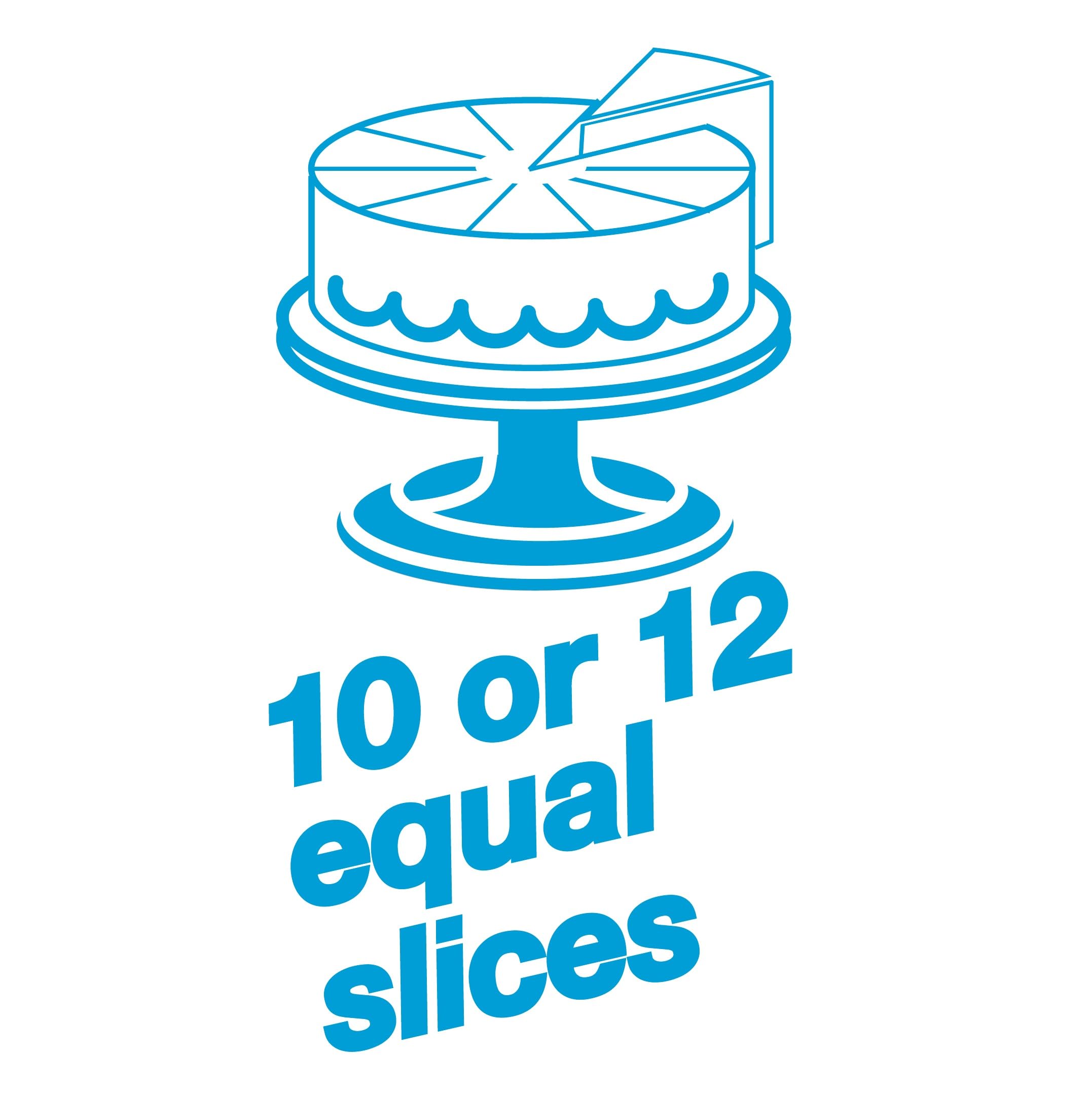 Foto 3 pulgar | Marcador De Porciones De Tarta Ateco Para 10 O 12 Rebanadas De Hasta 40 Cm - Venta Internacional.