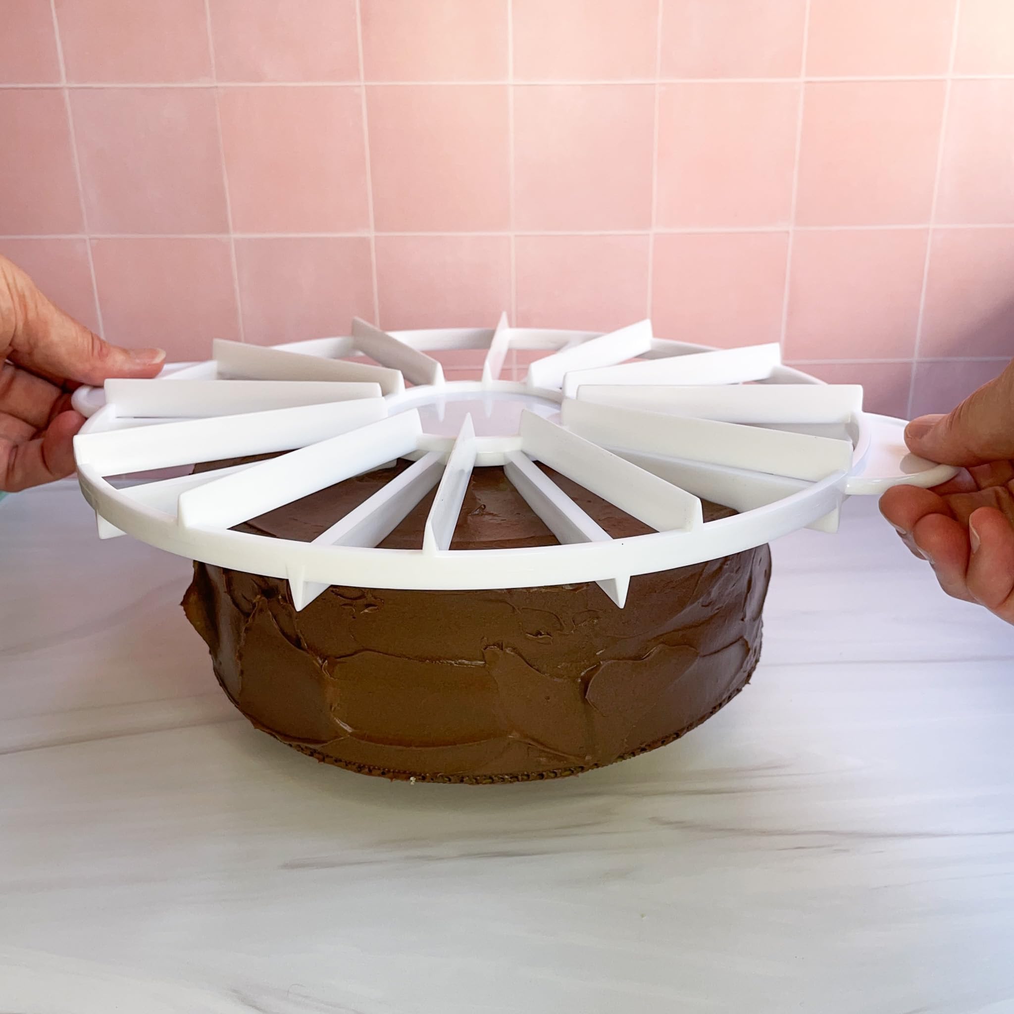 Foto 4 pulgar | Marcador De Porciones De Tarta Ateco Para 10 O 12 Rebanadas De Hasta 40 Cm - Venta Internacional.