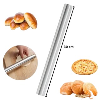 Foto 2 | Rodillo Acero Antiadherente 30 Cm - Repostería Masas Pizza