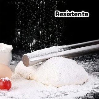 Foto 3 | Rodillo Acero Antiadherente 30 Cm - Repostería Masas Pizza