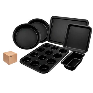 Foto 1 | Kit 6pzas Charolas Moldes Teflón Eo Safe Imports Esi-20607 Negro