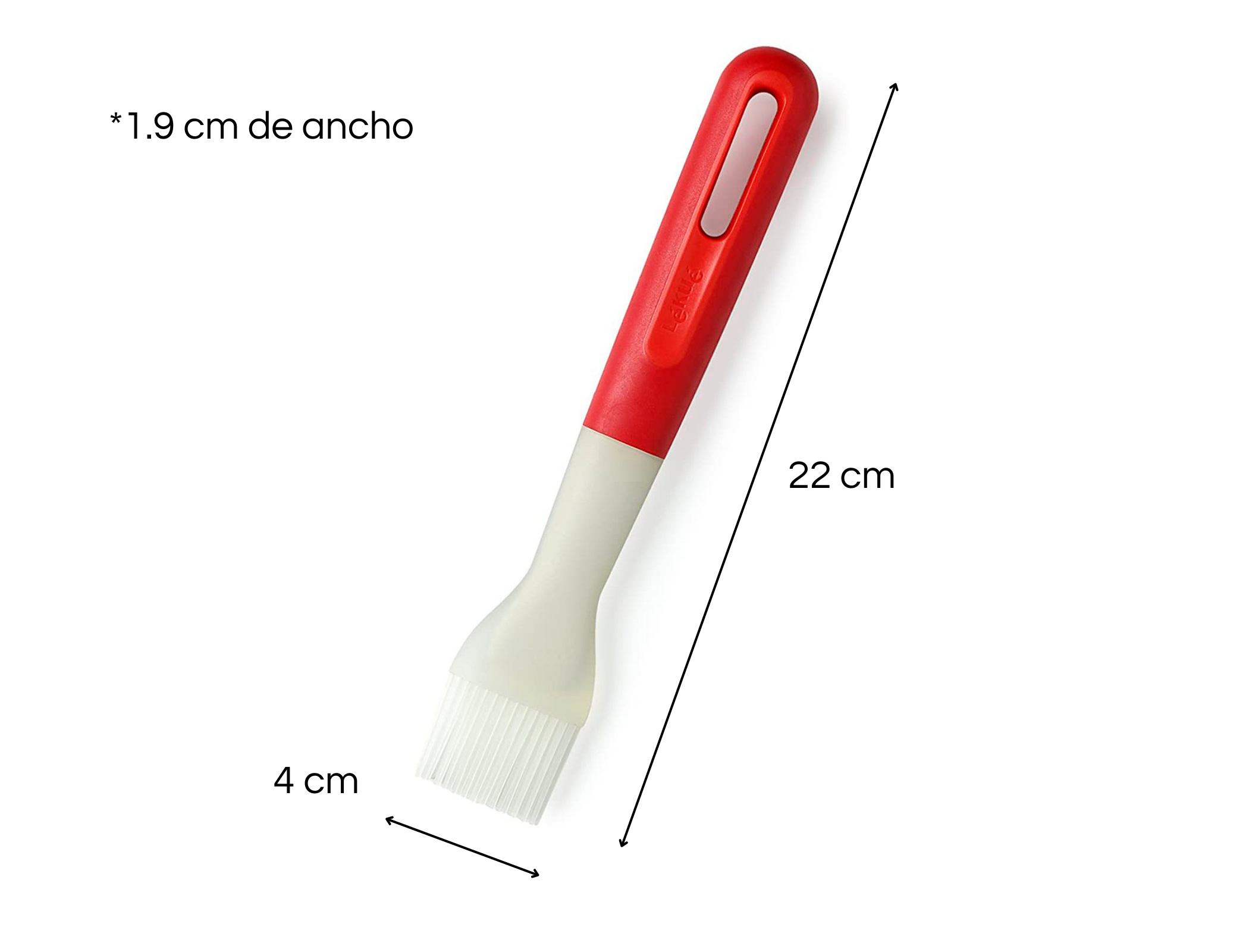 Foto 4 pulgar | Brocha Para Cocina Y Alta Reposterí­a Silicona Platino   Lekue