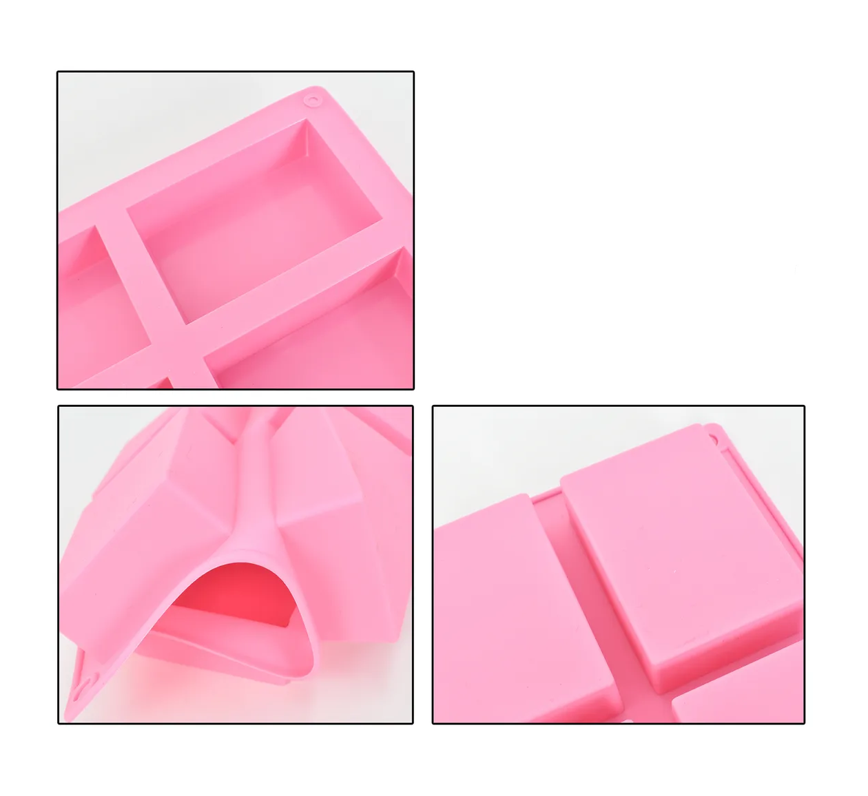 Foto 3 pulgar | Molde Rectangular de Silicón Belug 3 Piezas