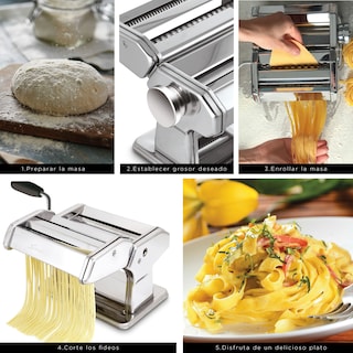 Foto 4 | Máquina de Pasta Buona Pasta BP2017 Smart-Tek, Acero Inoxidable, Rodillos Niquelados, Spaghetti, Fettuccini y Lasagna