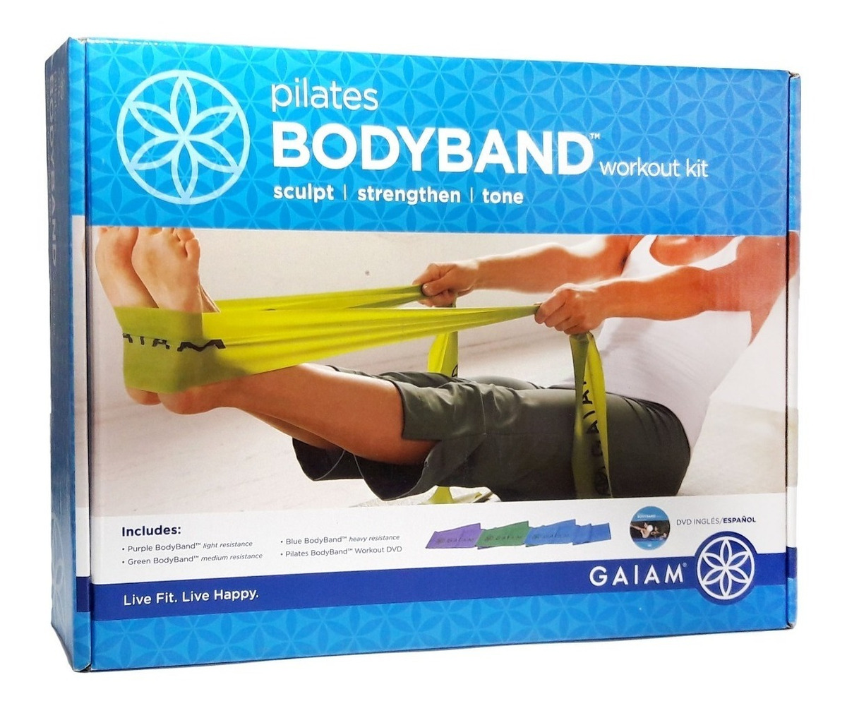 Foto 2 pulgar | Kit de 3 Bandas de Resistencia Pilates Bodyband Gaiam Multicolor