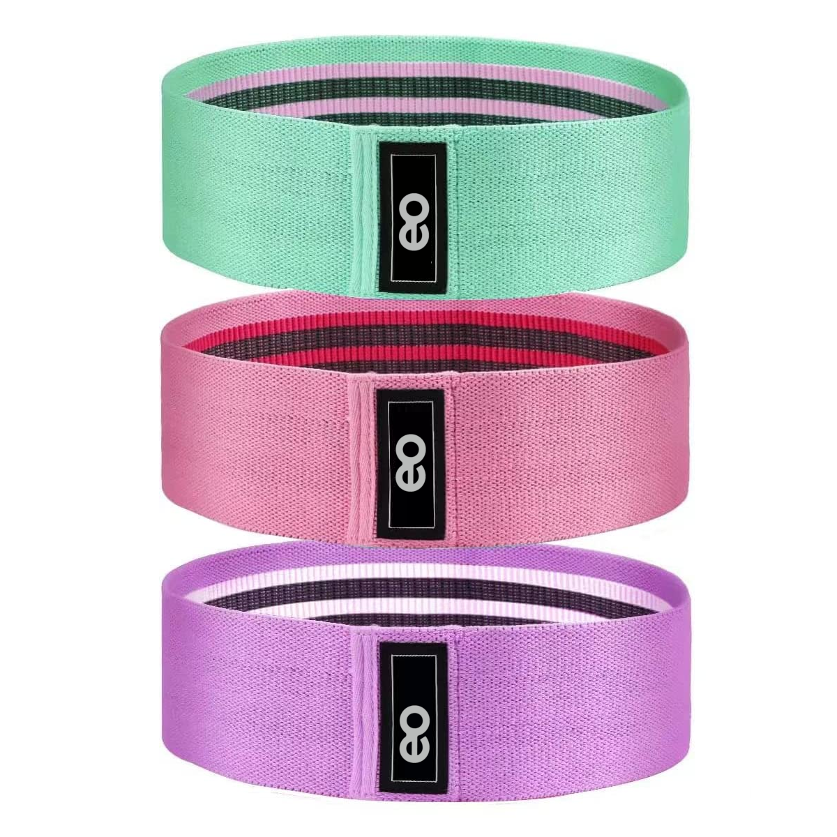 Set Ligas de Resistencia Eo Safe Imports Esi-5651 Multicolor 3 Piezas