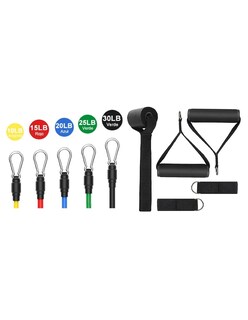 Foto 4 | Set De 16 Pzs Con Bandas Elásticas De Resistencia + Termo Güish Gratis