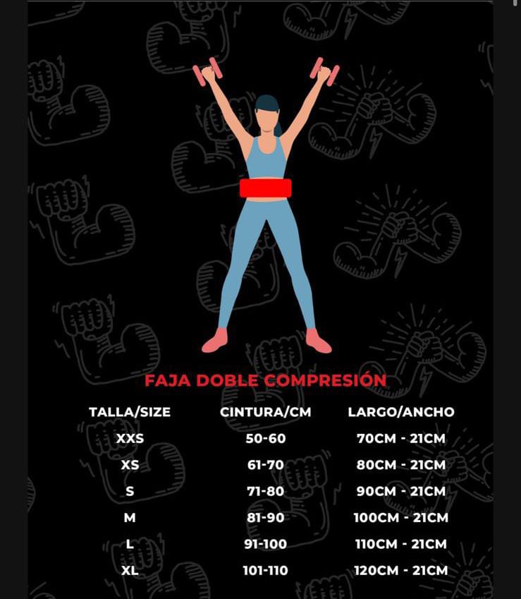 Foto 3 | Faja Doble Compresión FELTER FITNESS 103031 color Negro para Gym Pesas Funcional y Aire Libre
