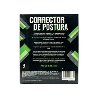 Foto 4 | Chaleco Corrector de Postura Go Plus para Espalda Talla S